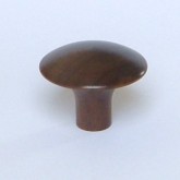 Knob style J 44mm walnut lacquered wooden knob